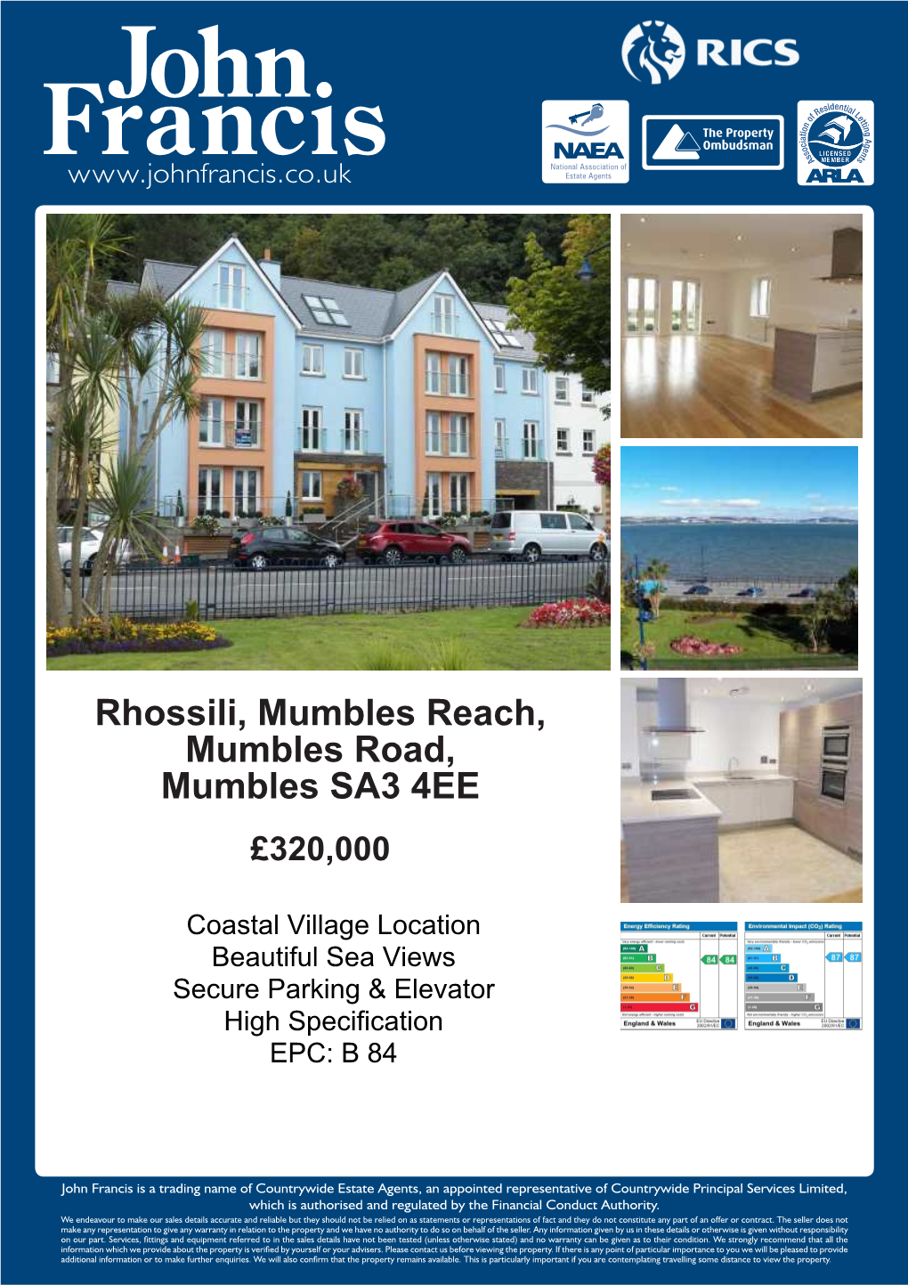 Rhossili, Mumbles Reach, Mumbles Road, Mumbles SA3 4EE £320,000