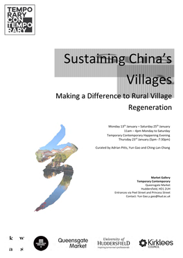 Sustaining China's Villages