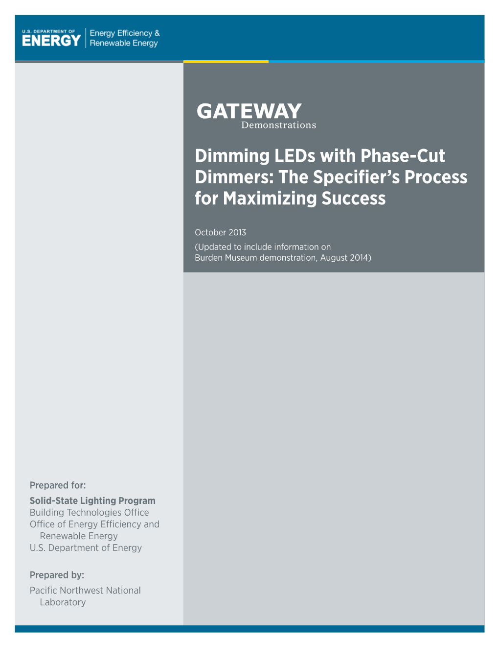 Dimming Leds with Phase-Cut Dimmers: the Specifier's Process