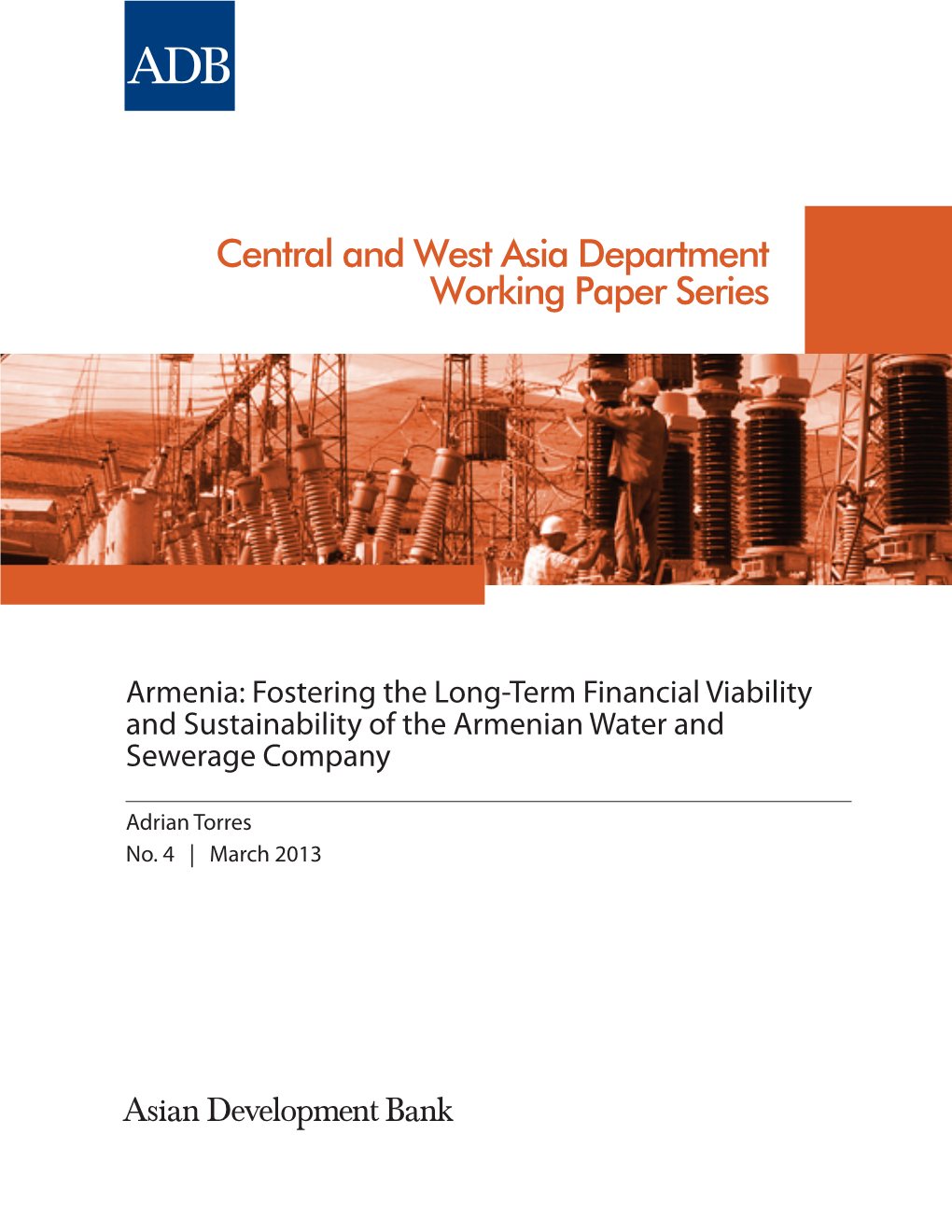 Armenia: Fostering the Long-Term Financial Viability and Sustainability of the Armenian Water and Sewerage Company