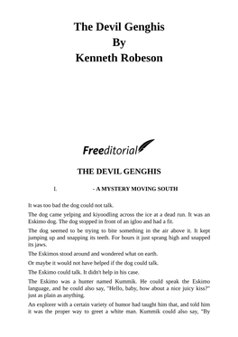 The Devil Genghis by Kenneth Robeson