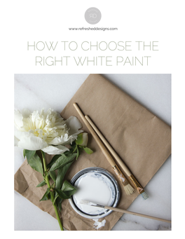 How to Choose the Right White Paint | 02