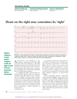 Heart on the Right May Sometimes Be ‘Right’