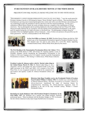 Black History Month Brochure