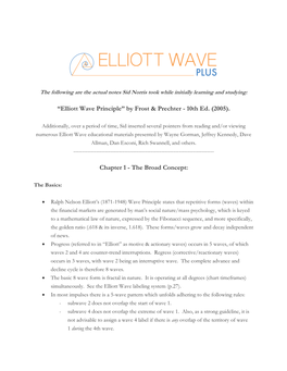 “Elliott Wave Principle” by Frost & Prechter
