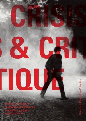 Crisis & Critique 50 Years After May 68 Volume 5 / Issue