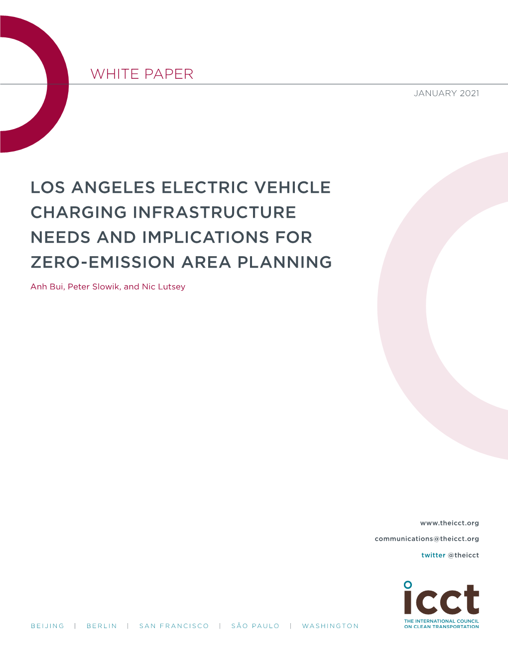 Los Angeles Electric Vehicle Charging Infrastructure Needs and Implications for Zero-Emission Area Planning