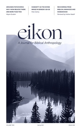 Eikon: a Journal for Biblical Anthropology