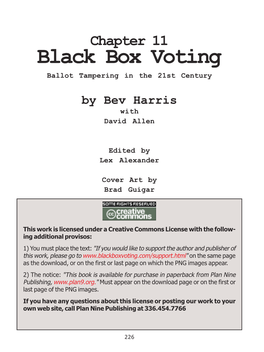 Black Box Voting Ballot Tampering in the 21St Century