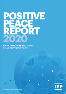 Positive Peace Report 2020: Analysing the Factors That Sustain Peace, Sydney, December 2020