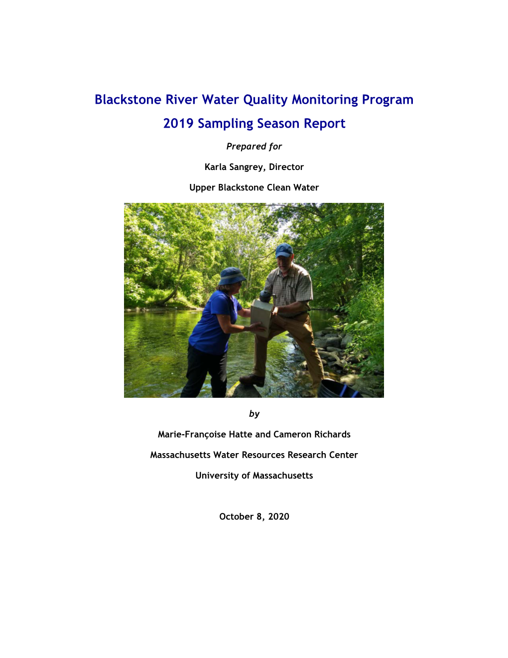 2019 River Monitoring Report