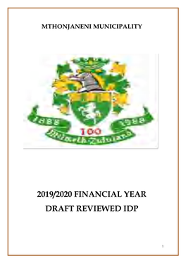 Draft IDP 2019 2020
