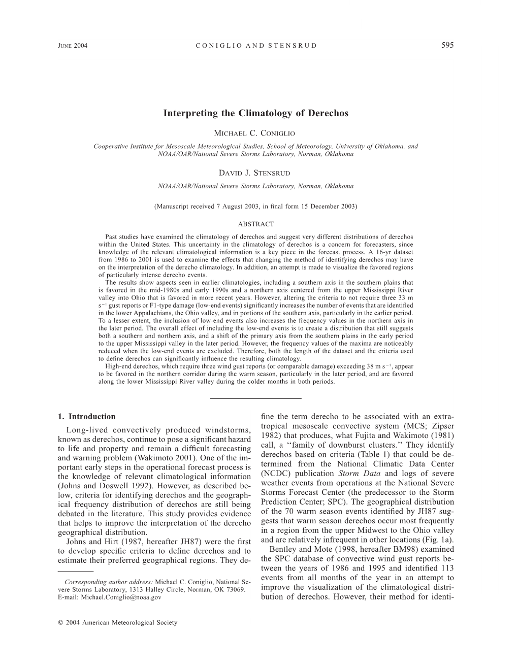 Interpreting the Climatology of Derechos