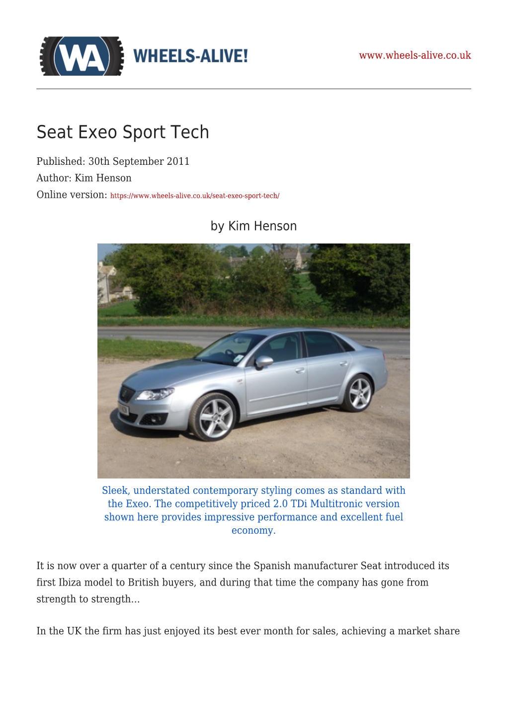 Seat Exeo Sport Tech