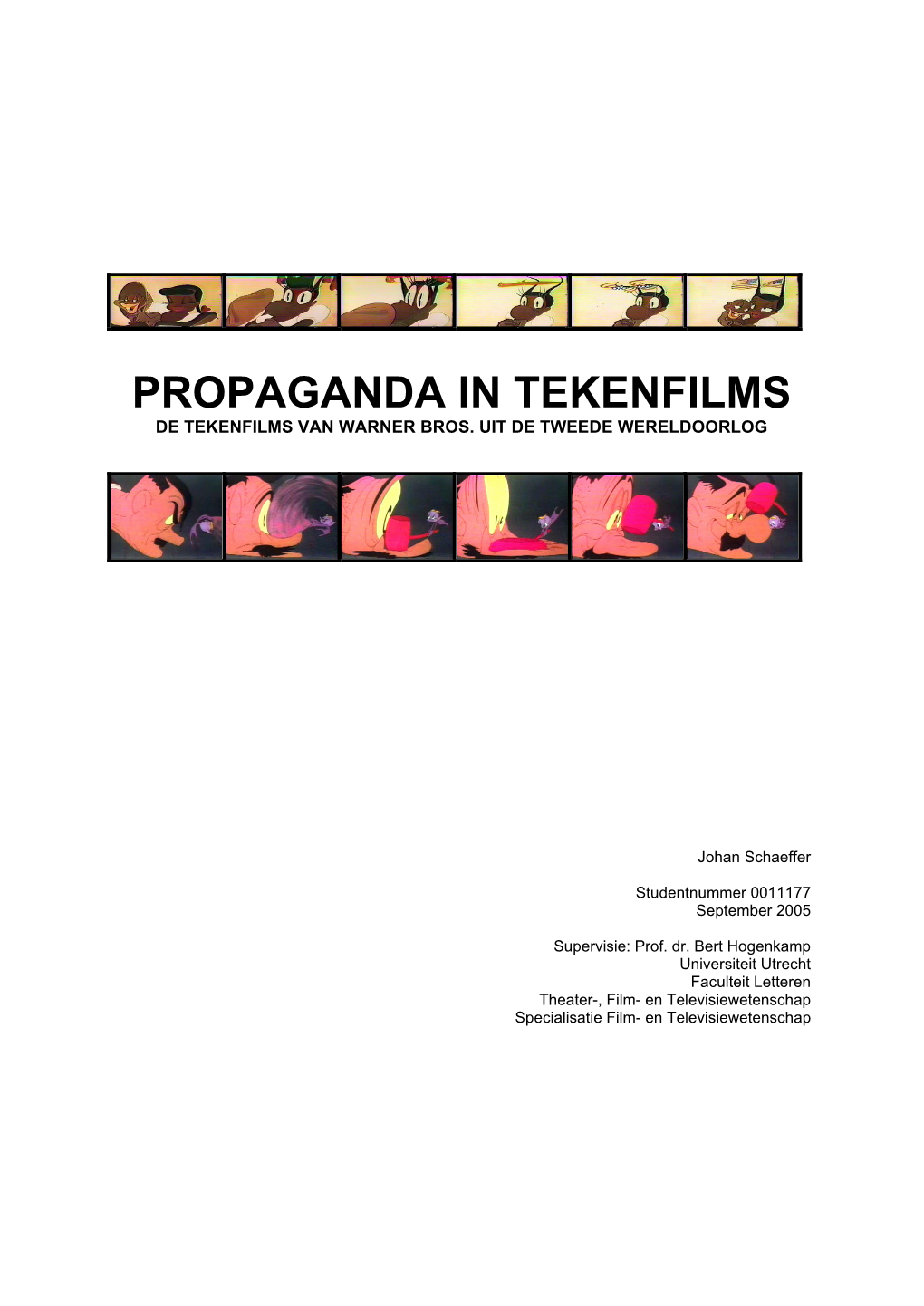 Propaganda in Tekenfilms De Tekenfilms Van Warner Bros