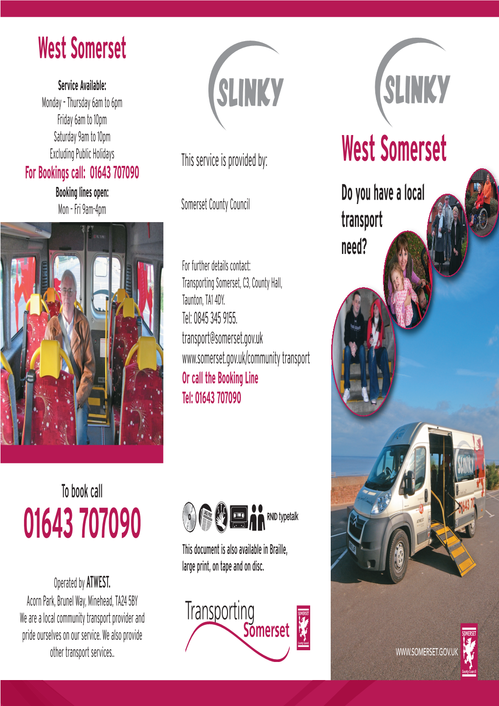 West Som Slinky Leaflet