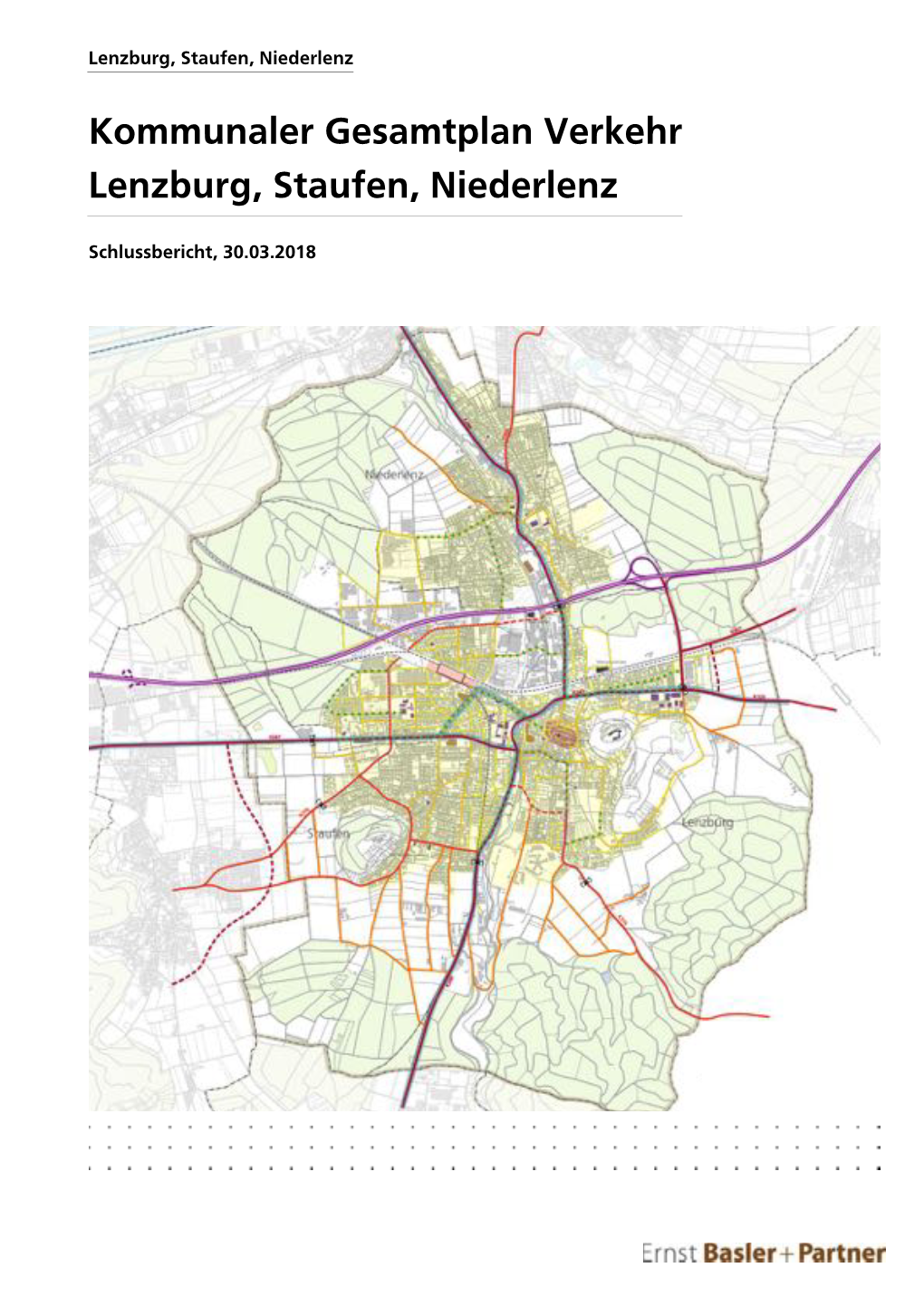 Kommunaler Gesamtplan Verkehr Lenzburg, Staufen, Niederlenz