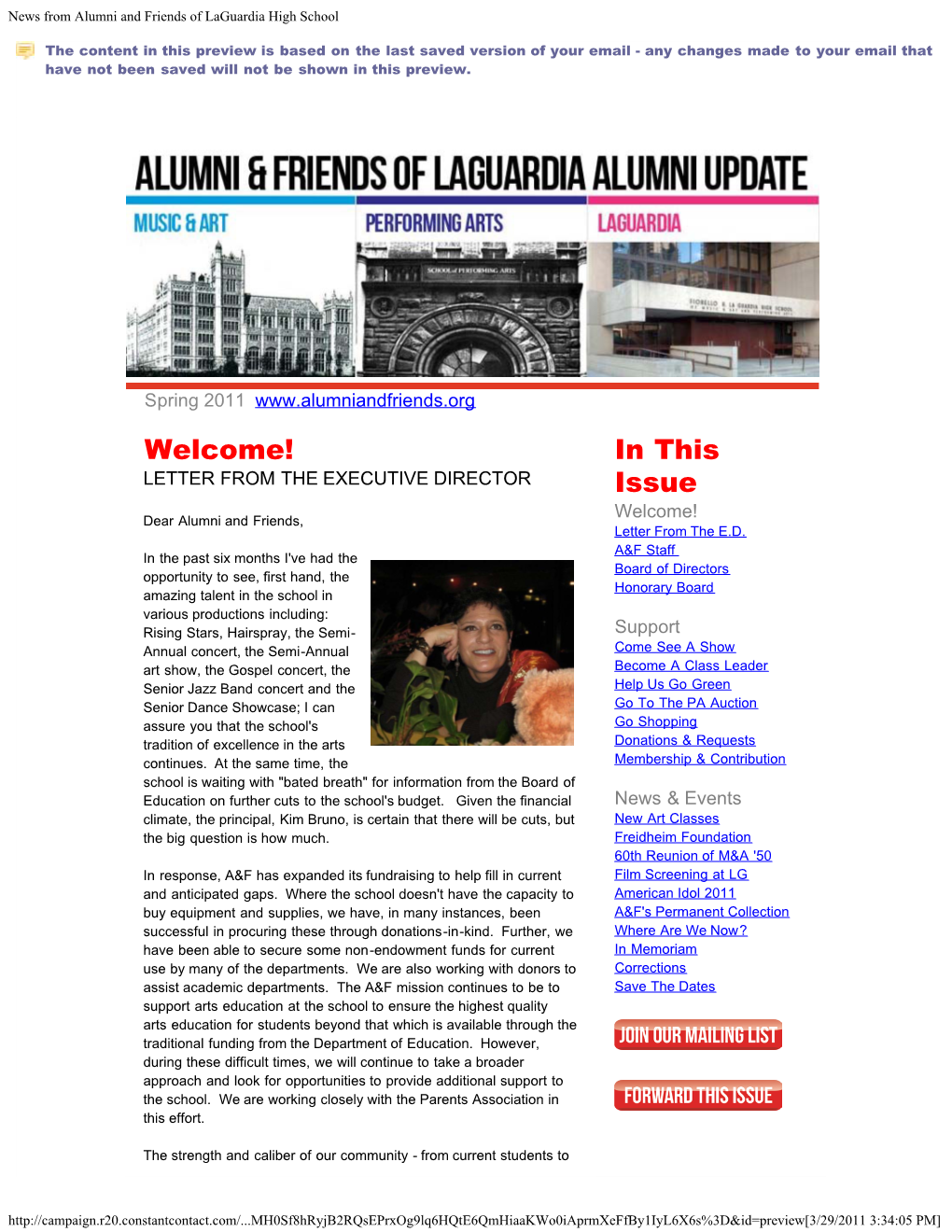 News from Alumni and Friends of Laguardia High School