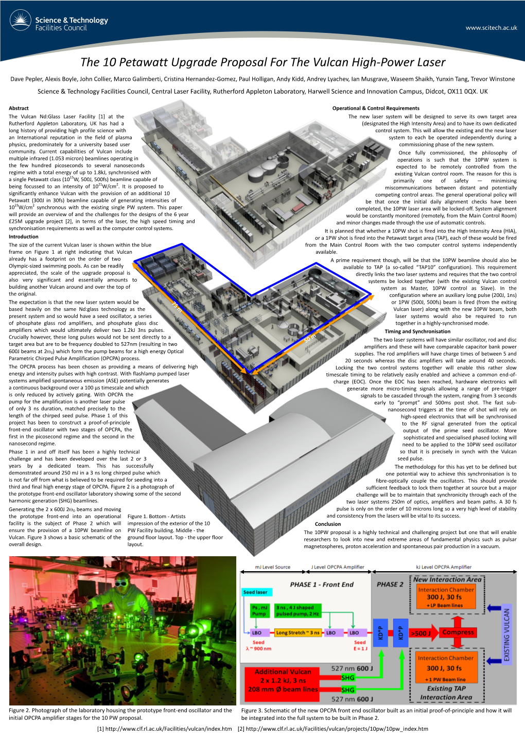 The 10 Petawatt Upgrade Proposal for the Vulcan High-Power Laser