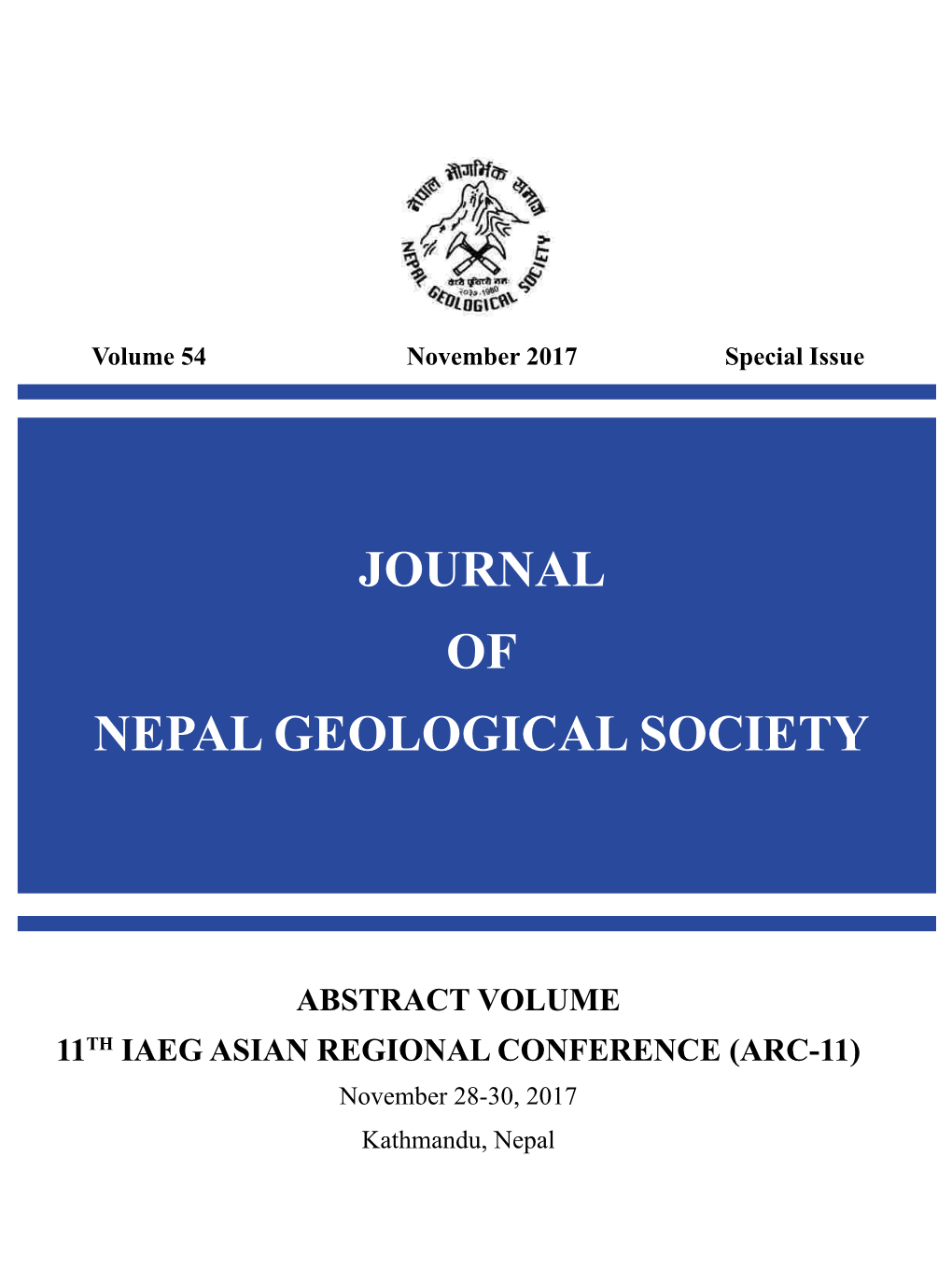 Volume 54 November 2017 Special Issue