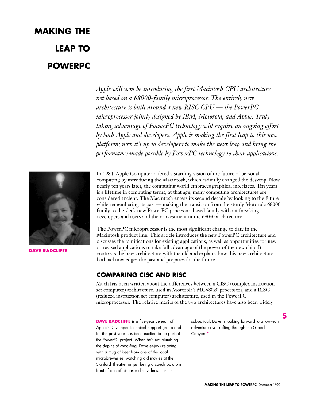 Develop Issue 16: Making the Leap to Powerpc