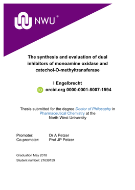 The Synthesis and Evaluation of Dual Inhibitors of Monoamine Oxidase and Catechol-O-Methyltransferase