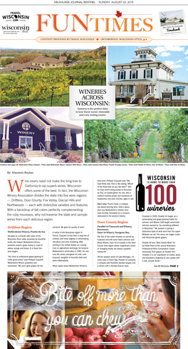 Wineries Across Wisconsin: Autumn Is the Perfect Time to Tour These Scenic Vineyards and Cozy Tasting Rooms