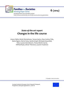 Changes in the Life Course