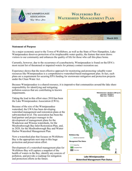 Wolfeboro Bay Watershed Management