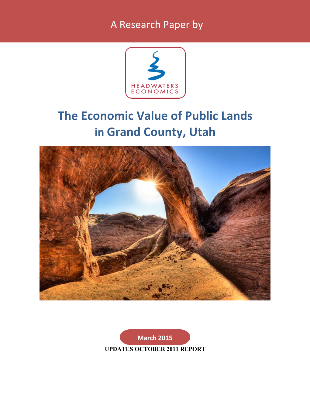 The Economic Value of Public Lands in Grand County, Utah