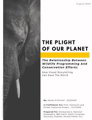 The Plight of Our Planet the Relationship Between Wildlife Programming and Conservation Efforts