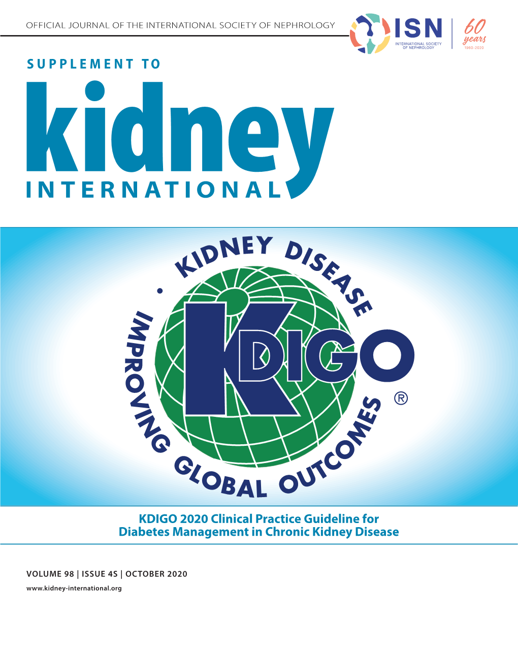 Kdigo 2020 Clinical Practice Guideline For Diabetes Management In