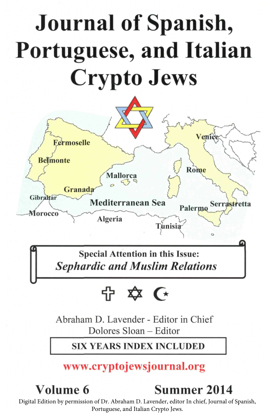 Journal of Spanish, Portuguese, and Italian Crypto Jews