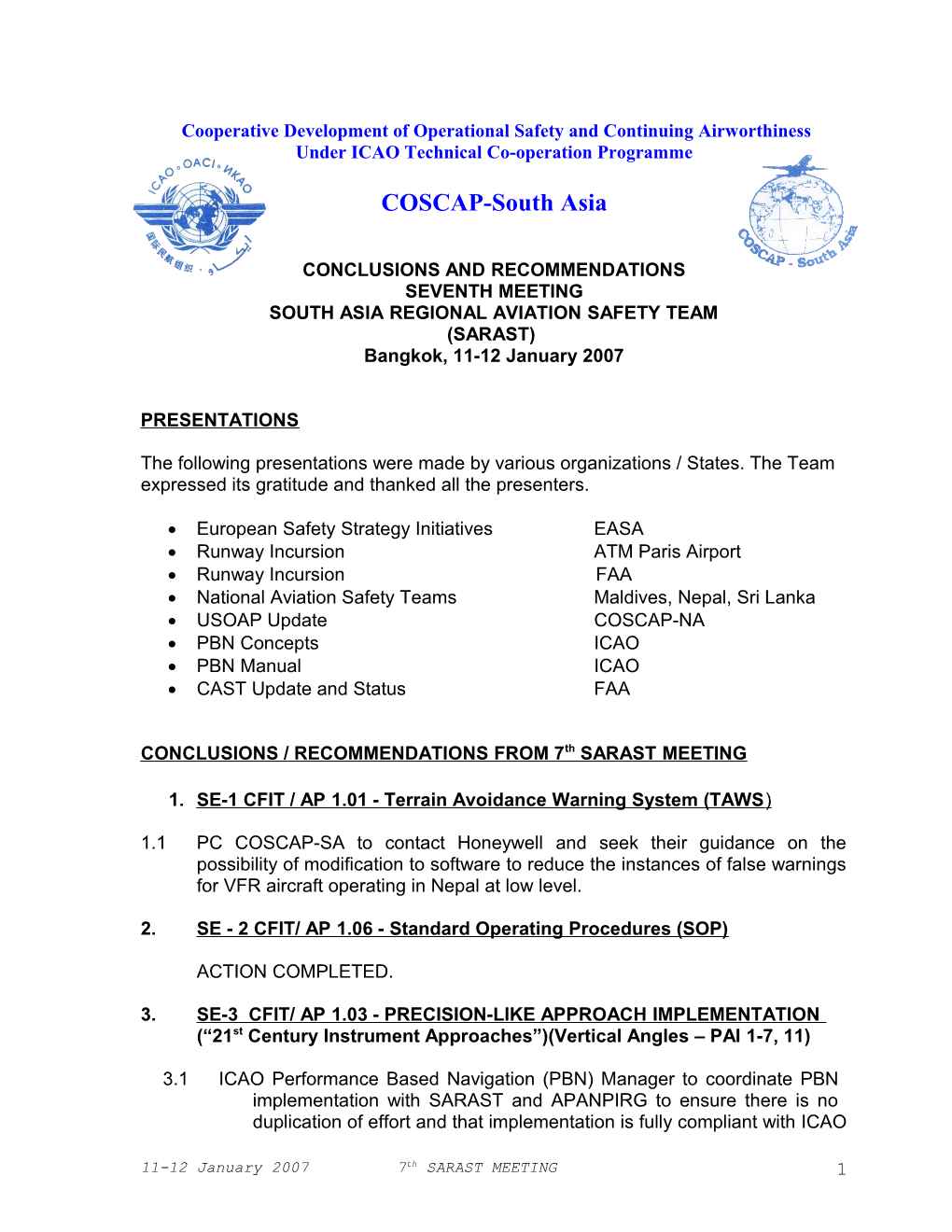 Cooperative Development of Operational Safety Continuing Airworthiness