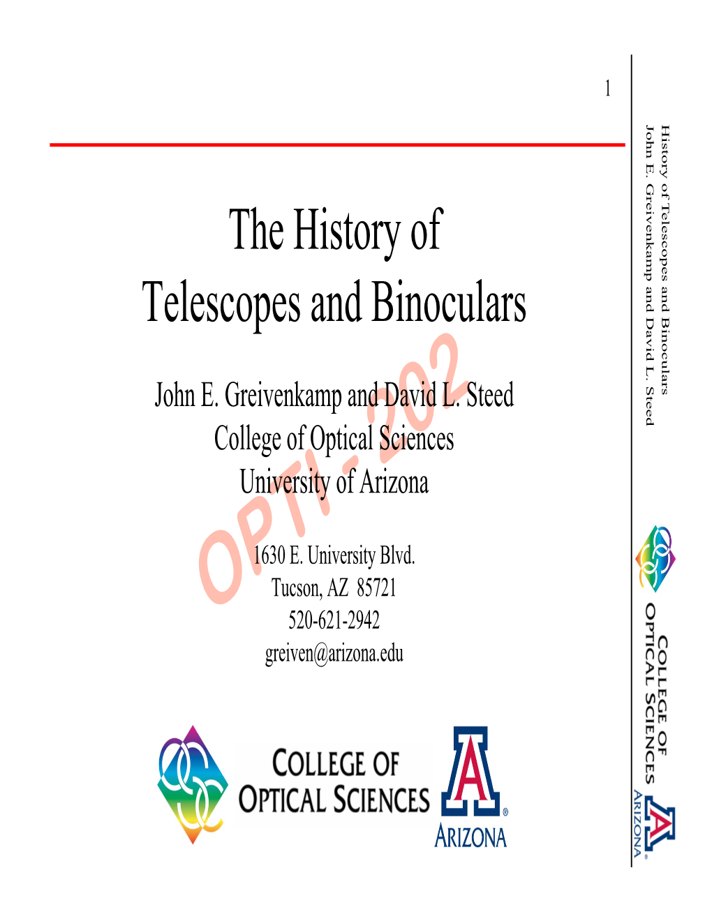 The History of Telescopes and Binoculars