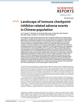 Landscape of Immune Checkpoint Inhibitor-Related Adverse Events In