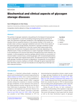 Biochemical and Clinical Aspects of Glycogen Storage Diseases