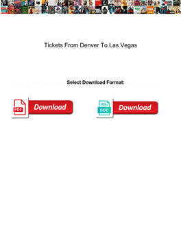Tickets from Denver to Las Vegas