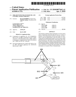 (12) Patent Application Publication (10) Pub. No.: US 2010/0077643 A1 KERBRAT Et Al