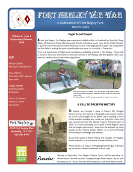 A Publication of Fort Negley Park Metro Parks