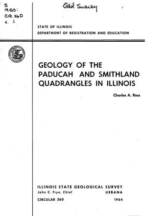 Geology of the Paducah and Smithland Quadrangles in Illinois