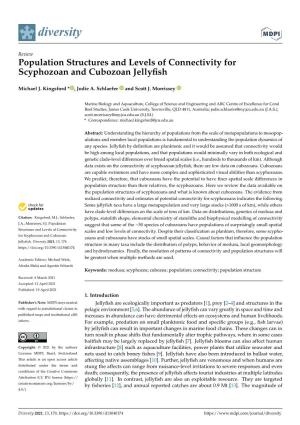 Population Structures and Levels of Connectivity for Scyphozoan and Cubozoan Jellyﬁsh