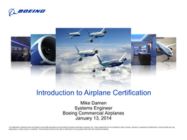 Aircraft Certification Process –Gain a Basic Understanding of How Delegation Is Used in FAA Certification Helpful Acronyms