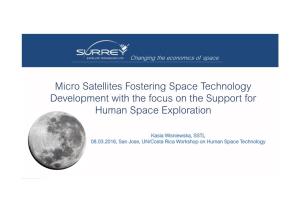 Micro Satellites Fostering Space Technology Development with the Focus on the Support for Human Space Exploration