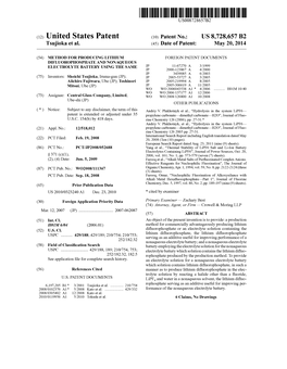 (12) United States Patent (10) Patent No.: US 8,728,657 B2 Tsujioka Et Al
