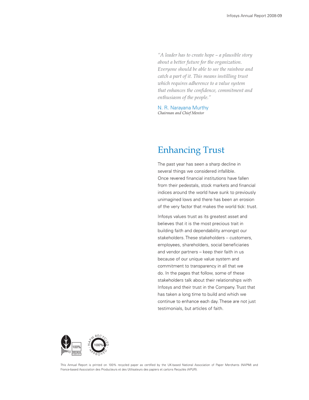 Enhancing Trust