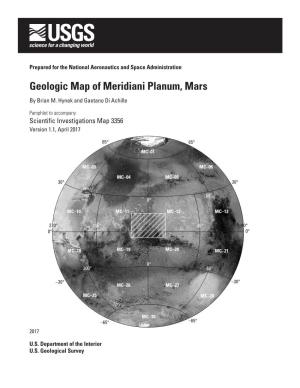 Geologic Map of Meridiani Planum, Mars by Brian M