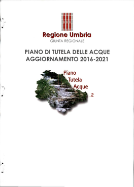 Piano Di Tutela Delle Acque Aggiornamento 2016-2021