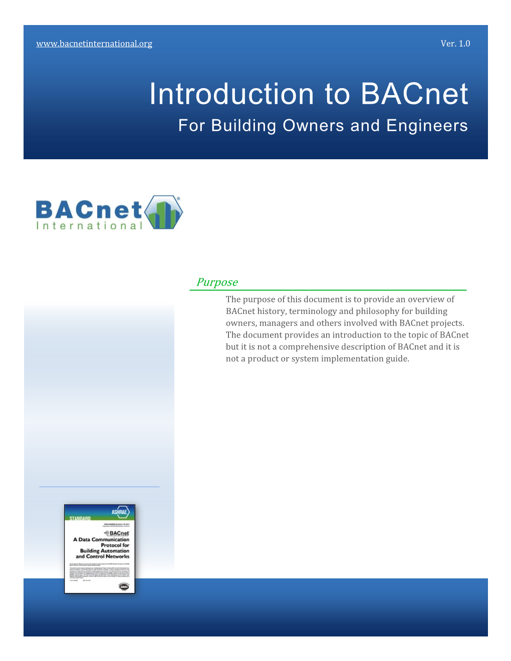 Introduction to Bacnet for Building Owners and Engineers