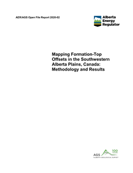 AER/AGS Open File Report: Mapping Formation-Top Offsets in The